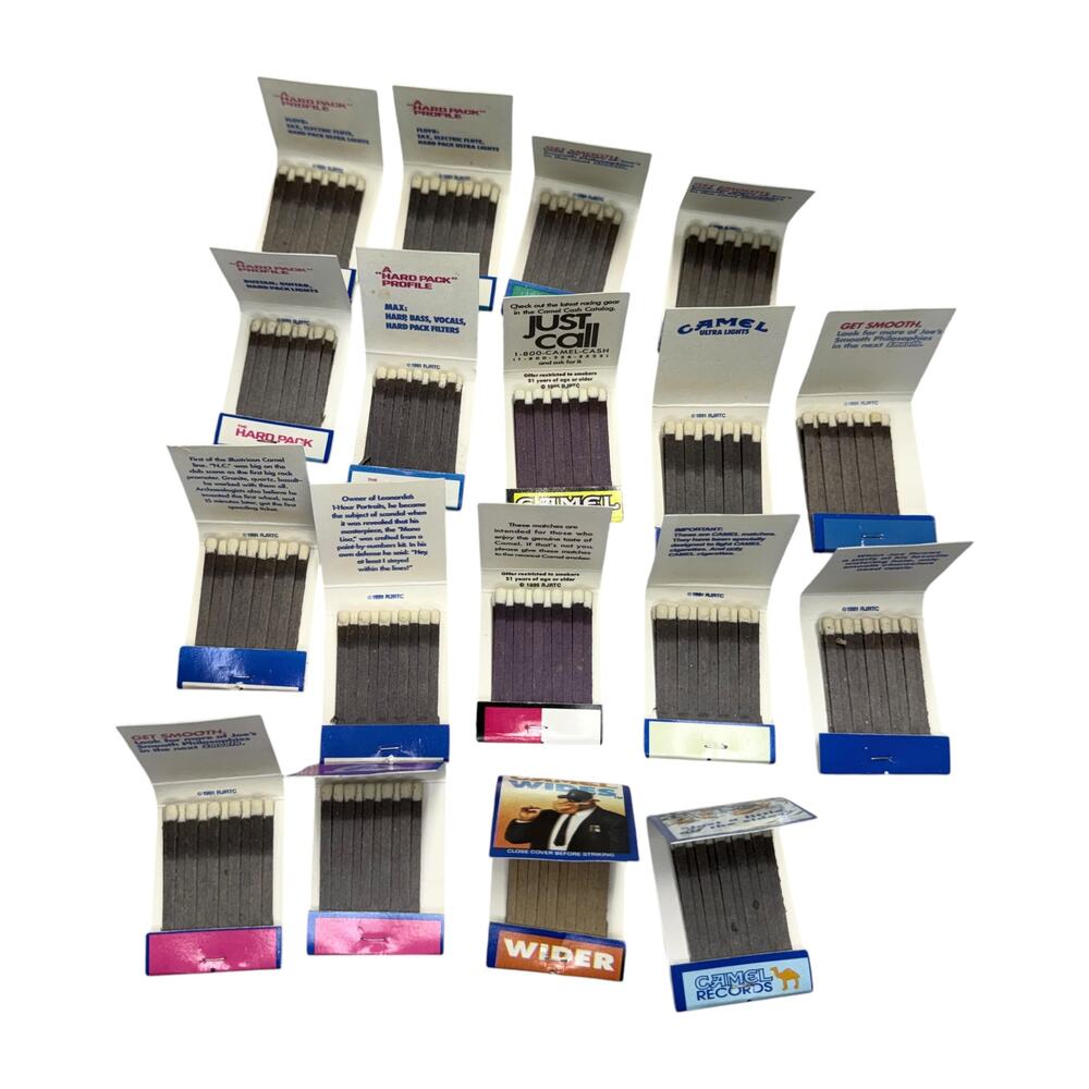 Lot 36 Vintage 1991 Camel Matchbooks Joe Camel RJ Reynolds Tobacciana - Picture 5 of 6